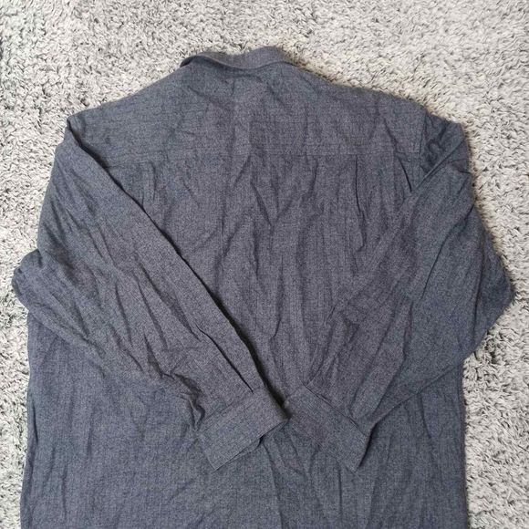 Bill Robin Son Men Shirt Blue Size XL Cotton Button Down Collar Long Sleeves - Picture 8 of 10